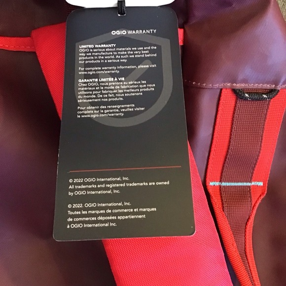 OGIO Utility Duffel Deep Maroon 60l Utility Duffel 40L - Picture 13 of 13